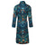 Lightweight Women's Dressing Gown back - Ocean Treasure | Bown of London